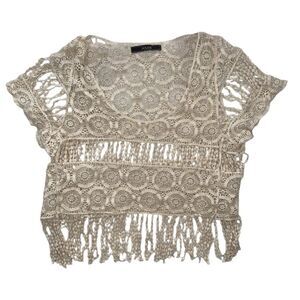 Dulcie Crotchet Crop Top Size L